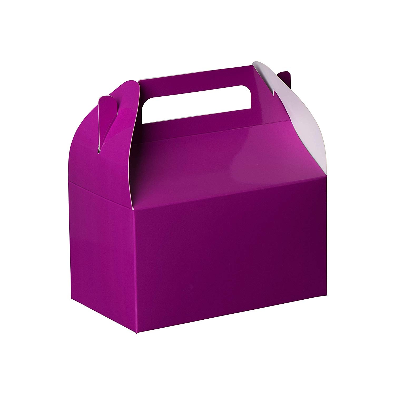 Purple 6.25" X 3.75" X 3.5" Party Favors Paper Treat Boxes 20 Pack