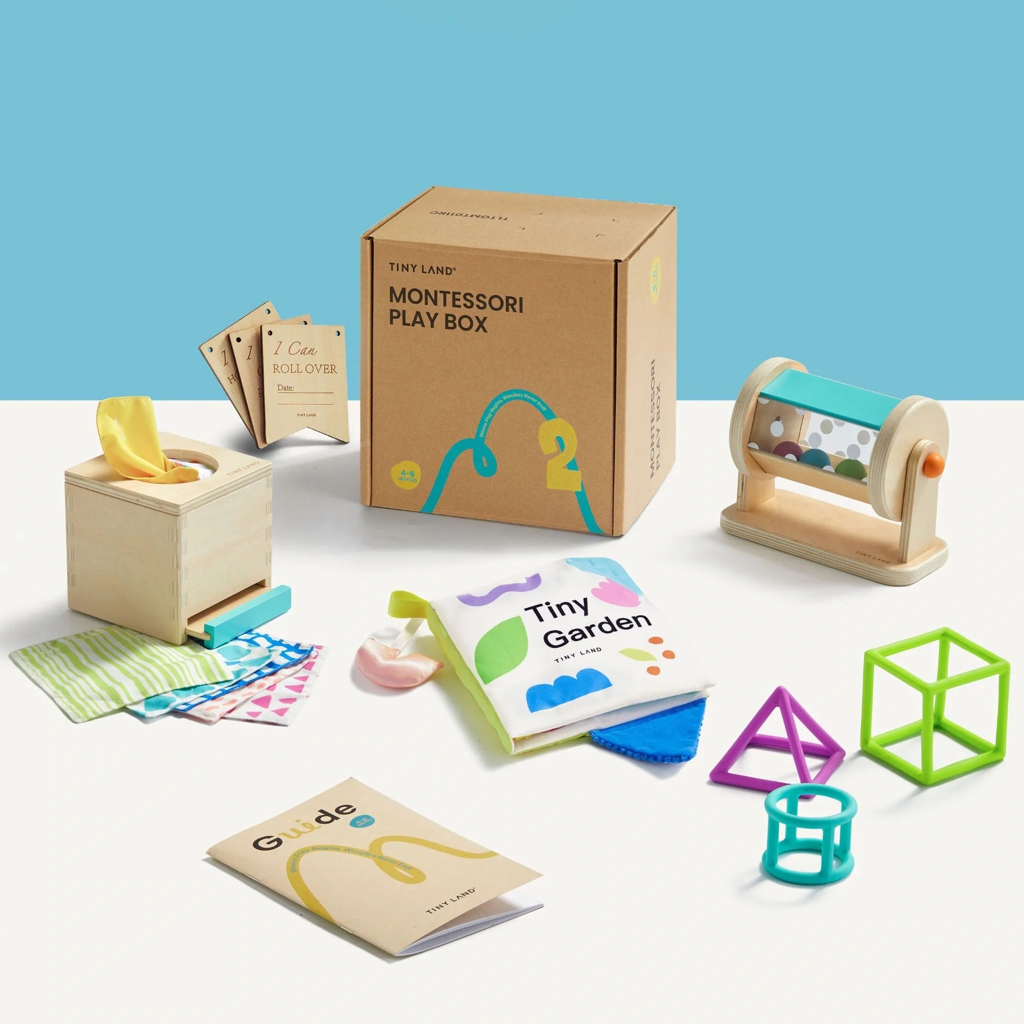 Tiny Land® Montessori Sensory Beginnings Baby Set（0–6 Months）