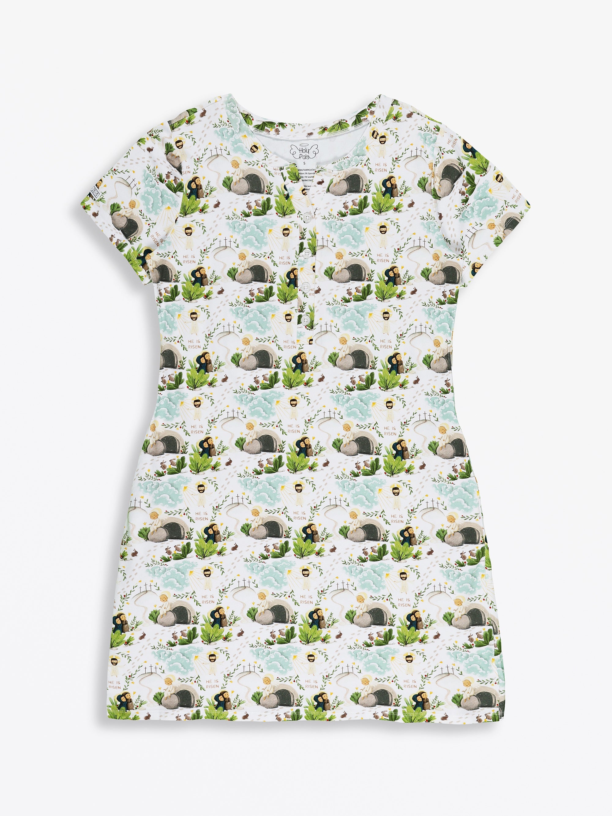 He Is Risen Women's Pj Nightgown Cotton