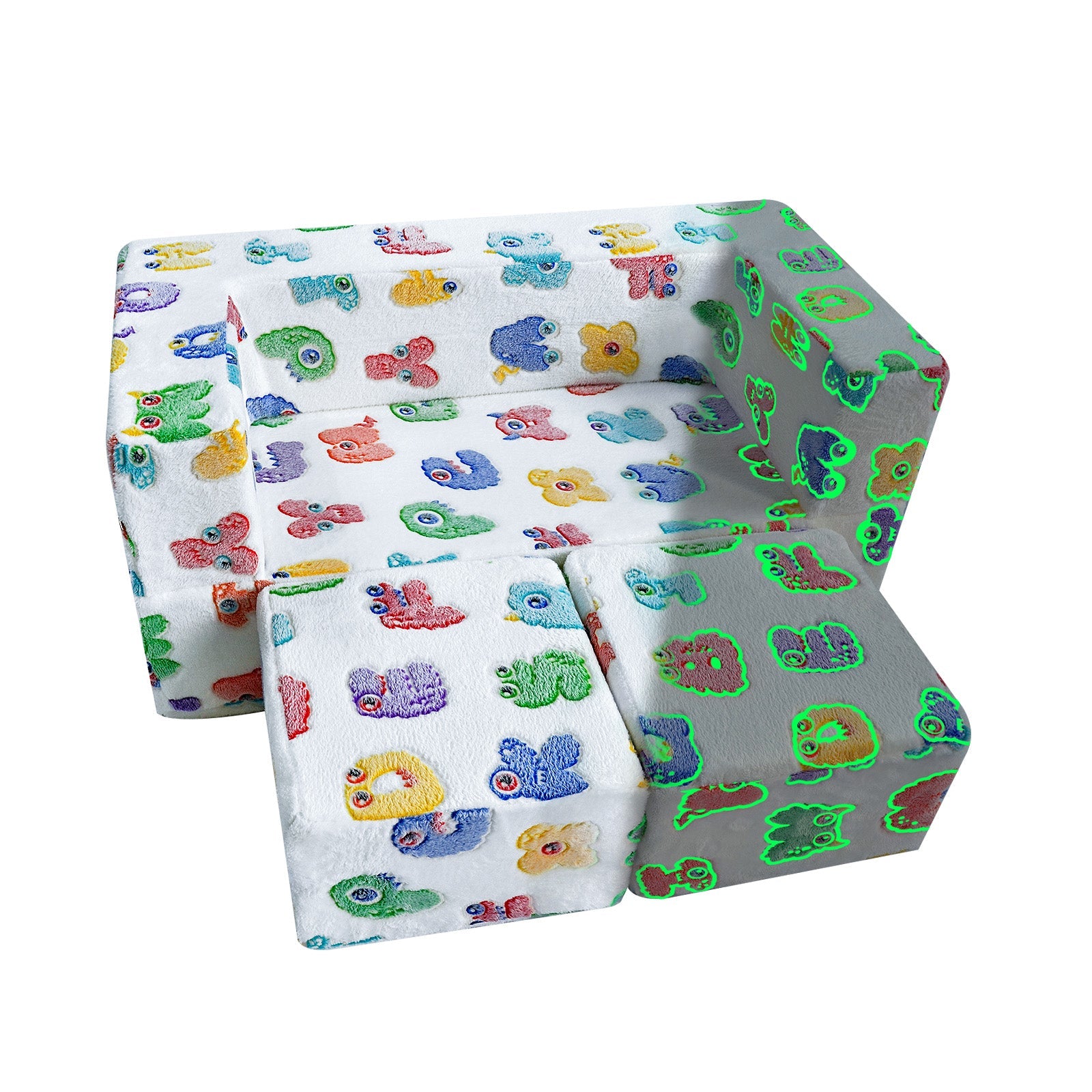 Convertible Kids Modular Couch-glow Pattern