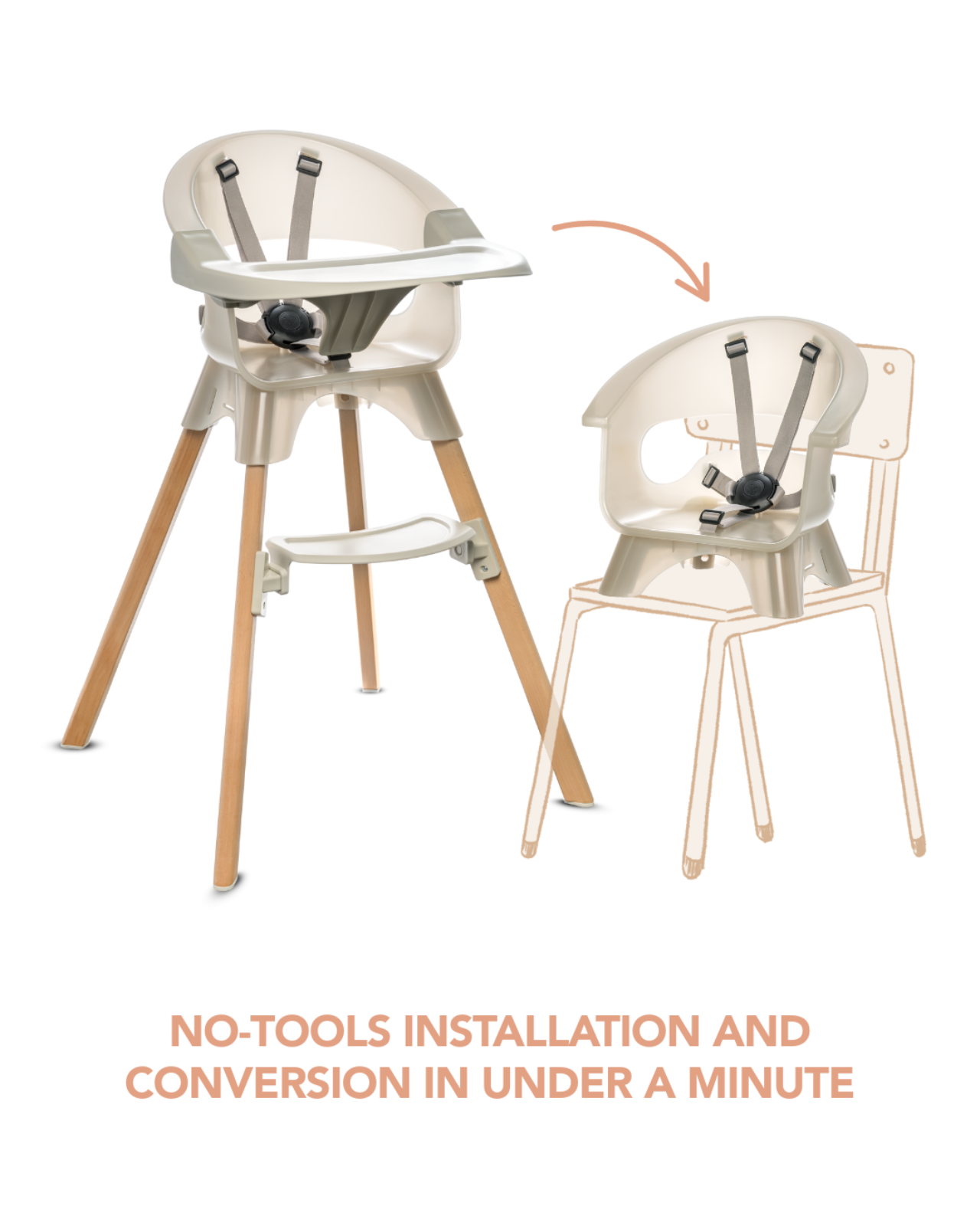 Terra 2-in-1 High Chair & Booster