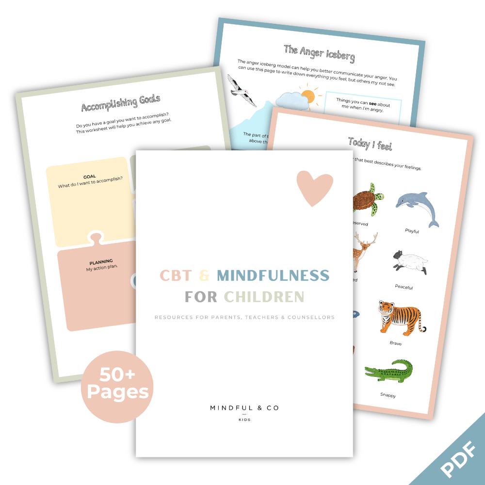 Cbt & Mindfulness For Children - Digital Download For Teachers, Parents & Counsellors