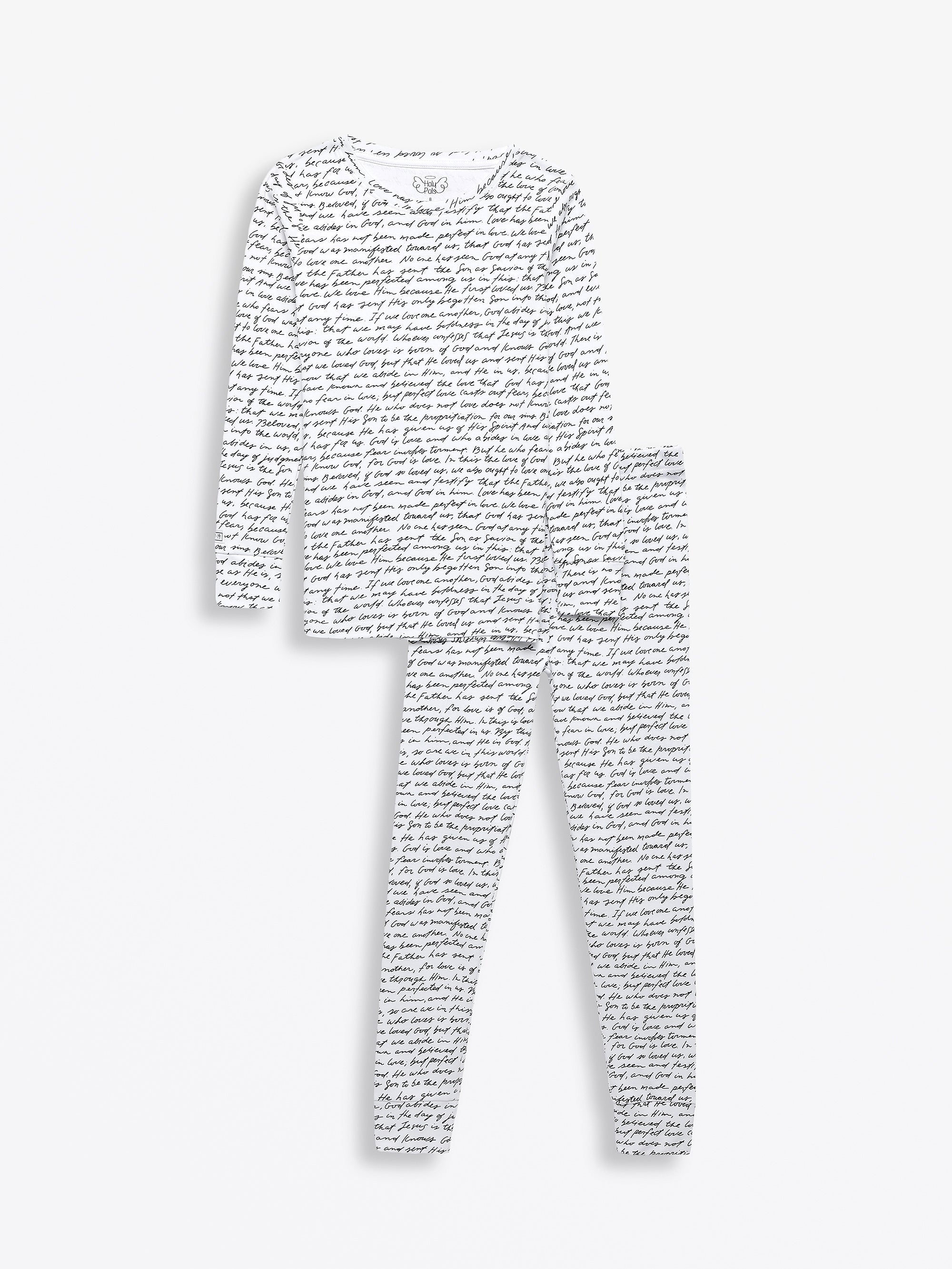 Love One Another Pj Long Sleeve Set Cotton