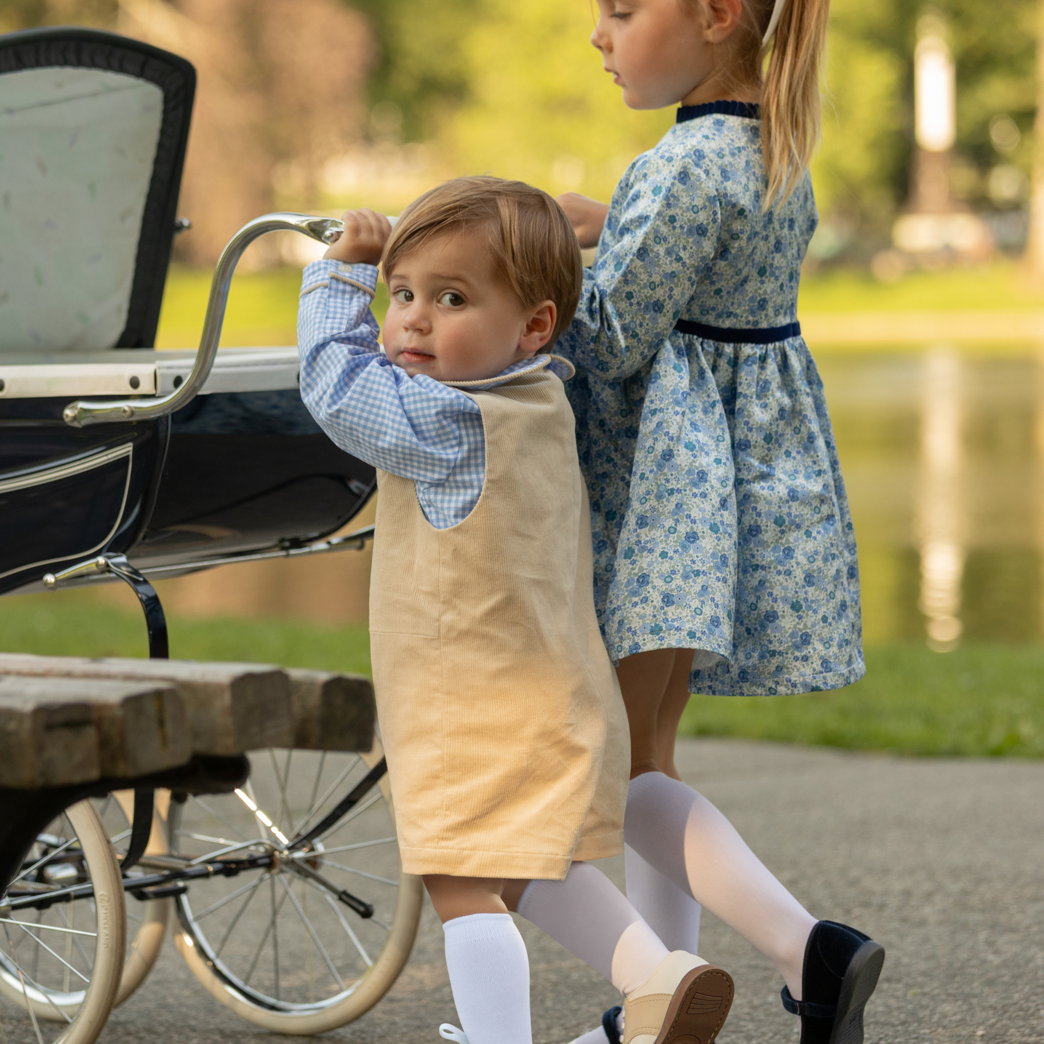Oliver Overalls In King's Way Khaki Corduroy