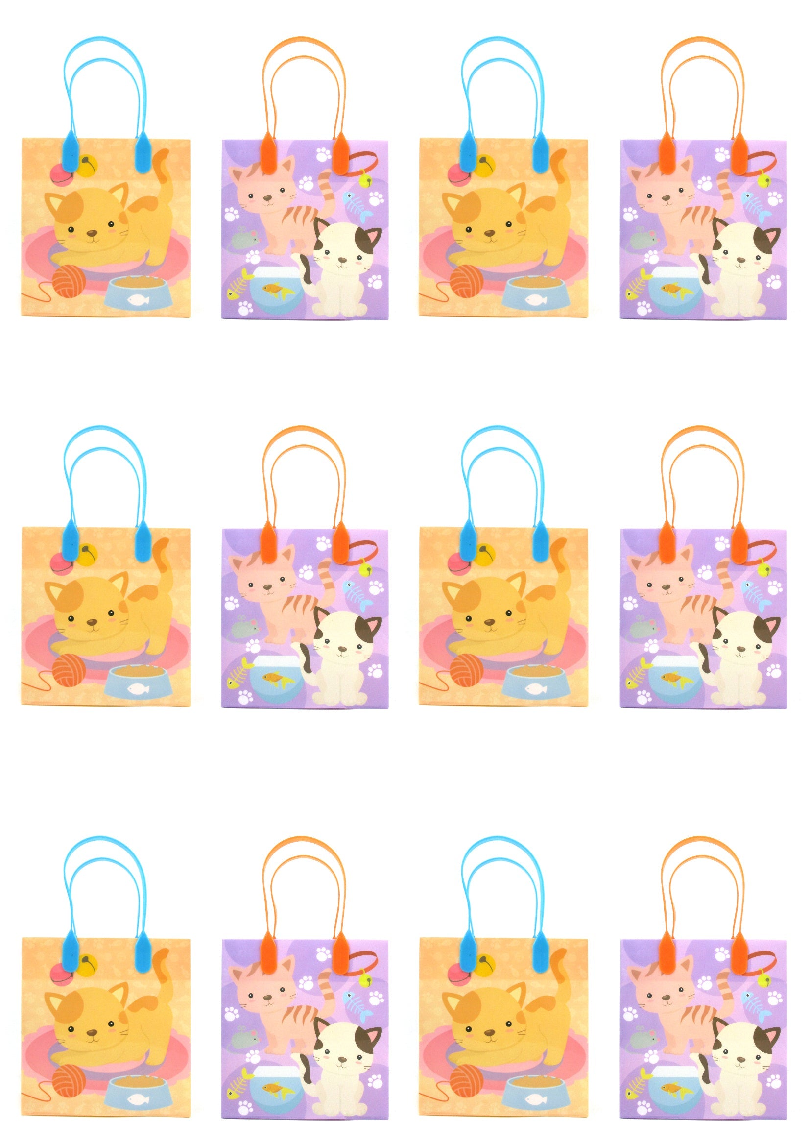 Kitty Party Favor Treat Bags - Set Of 6 Or 12