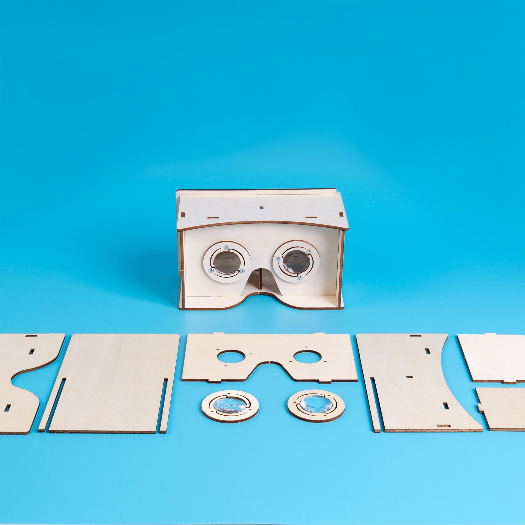 Diy Wooden Vr Headset Kit – Build Your Own Smartphone Virtual Reality Viewer