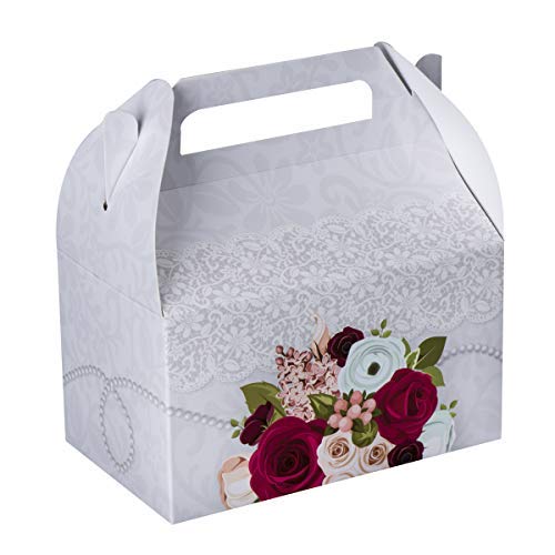 Paper Treat Boxes Bridal 6.25" X 3.75" X 3.5" 20 Pack