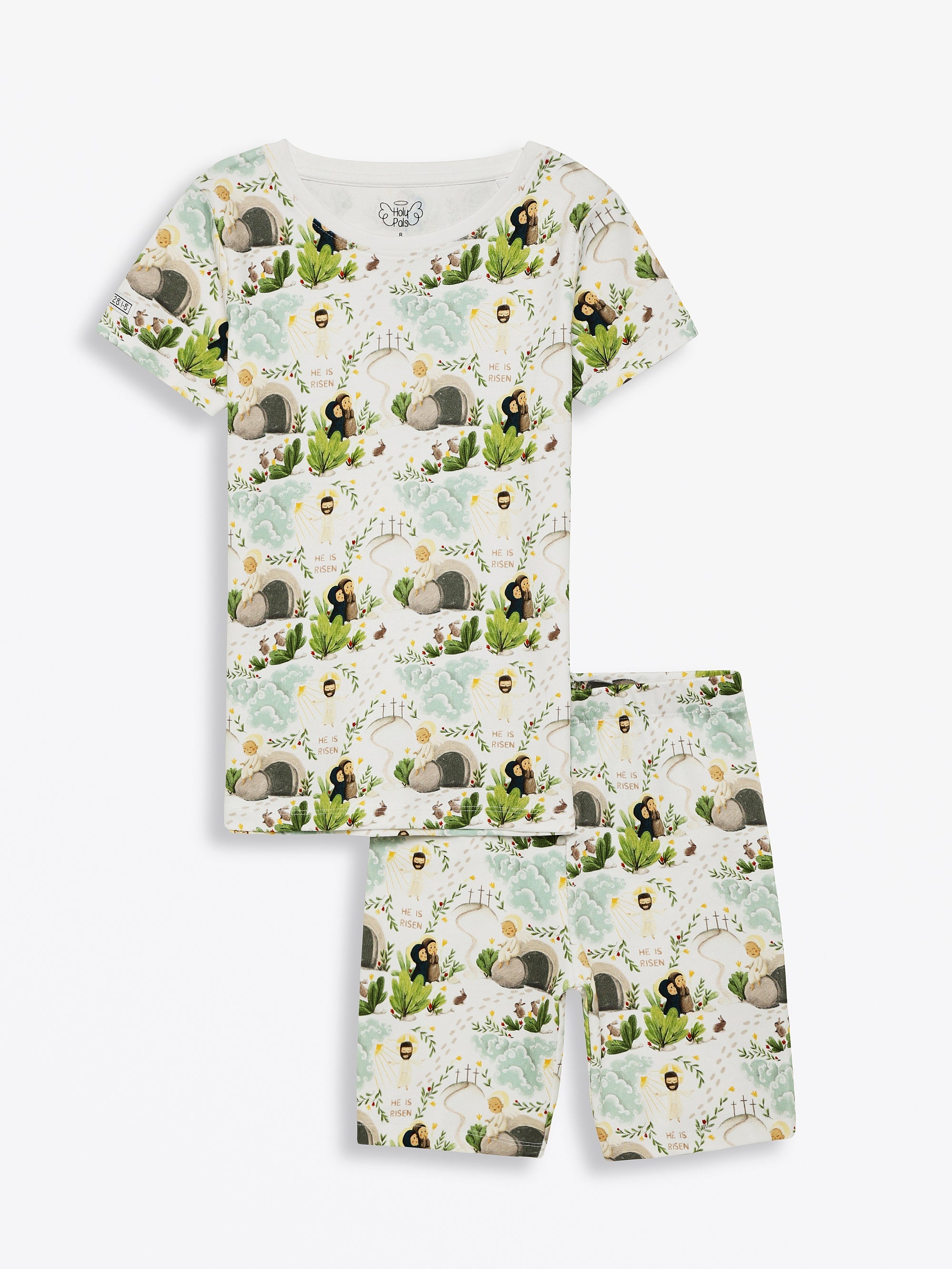 He Is Risen Pj Shorts Set Cotton