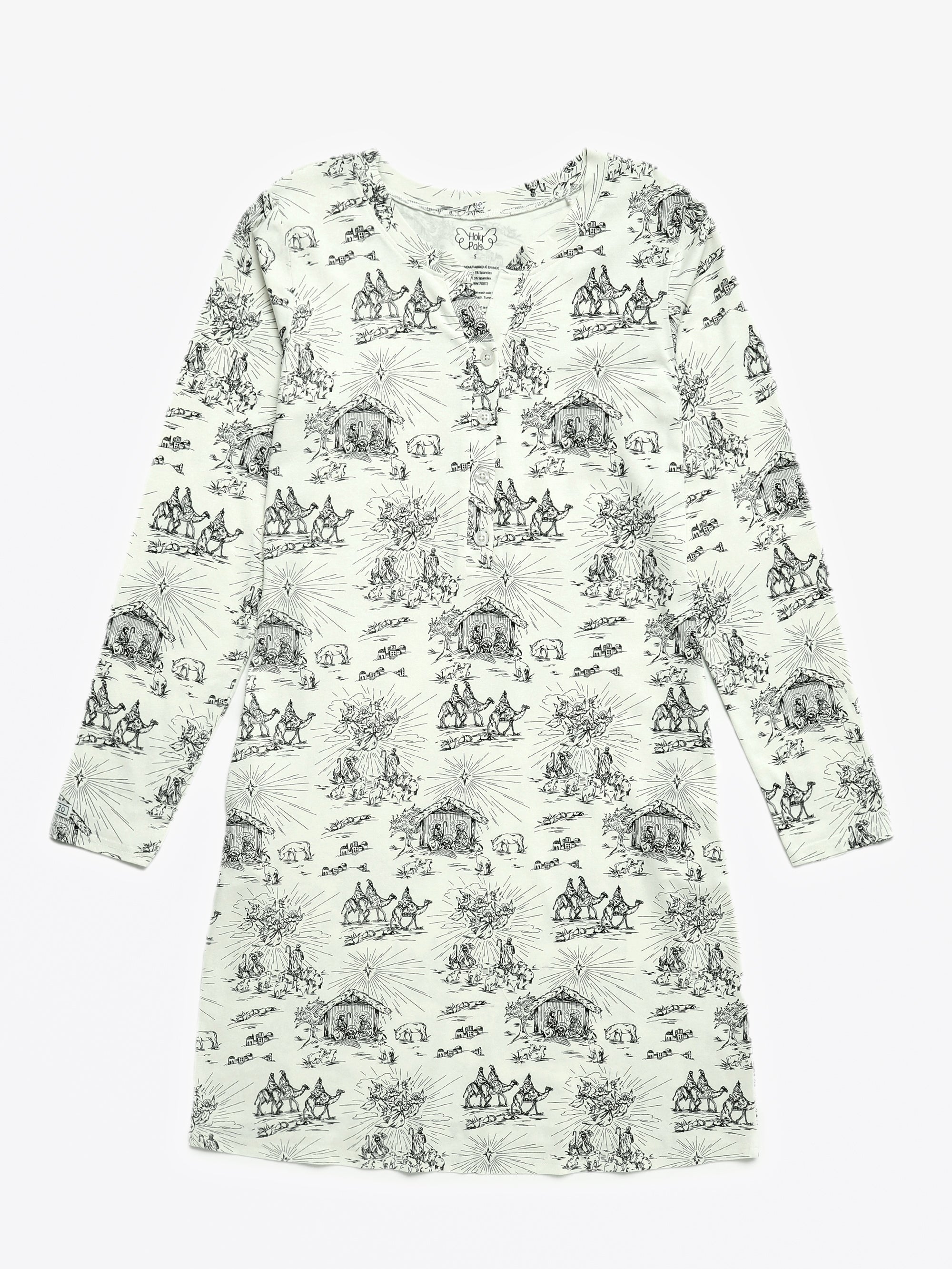 O Little Town Of Bethlehem Womens Nightgown Pj Cotton