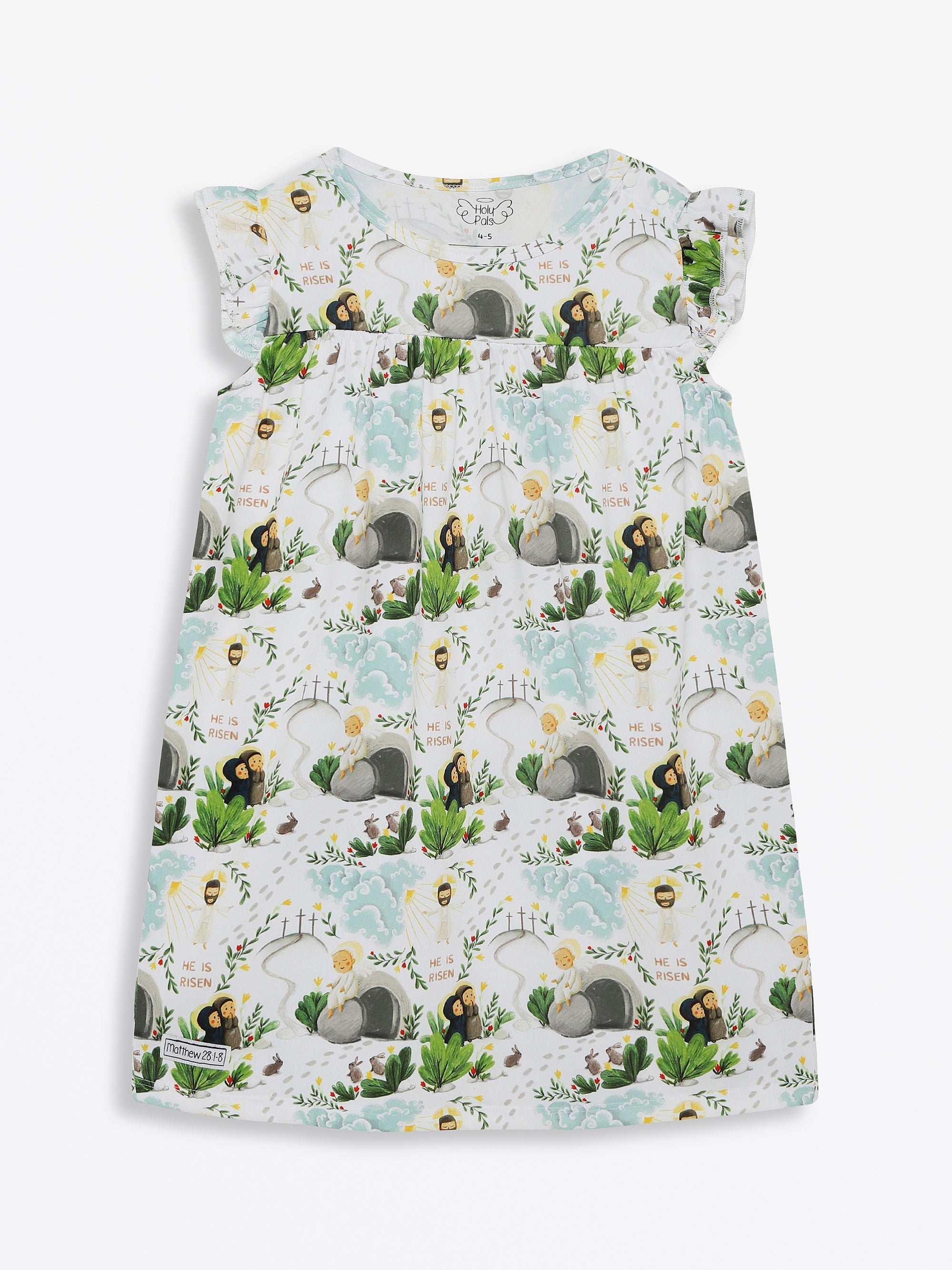 He Is Risen Pj Girls Nightgown Polyester