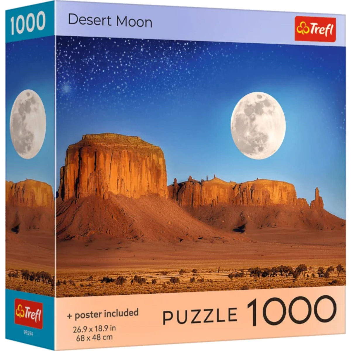 Red Desert Moon 1000 Piece Puzzle