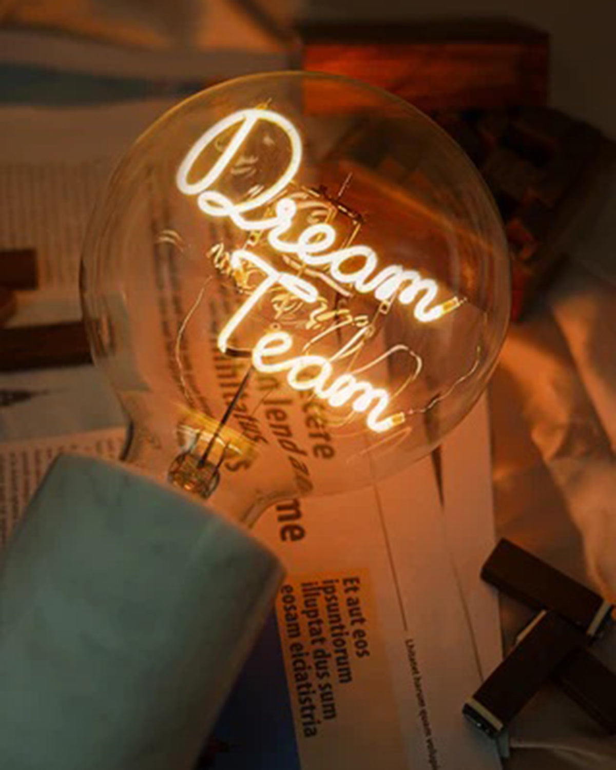 Mitb Bulb Dream Team Amber With Base Table Lamp Portable Pop Nomad