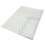 Embroidered Coverlet - Blue Diamonds
