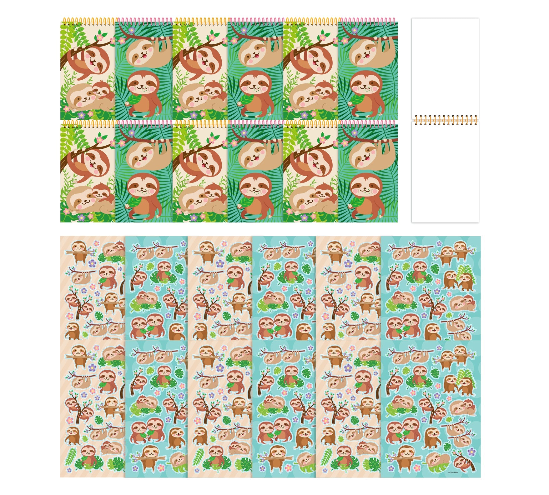 Sloth Party Favor Bundle For 12 Kids