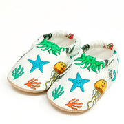 Ella Bonna Non-slip Sole Sea Animals Patterned Baby Booties, Home Boot Slippers Nursery Shoes