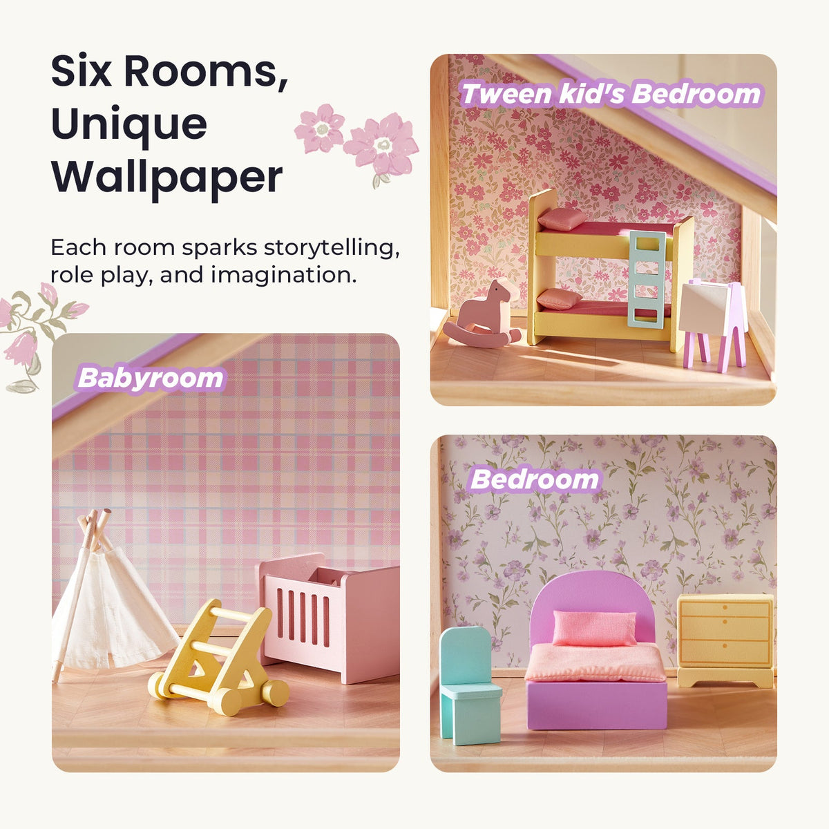 ® Sweetwood Dollhouse Without Dolls