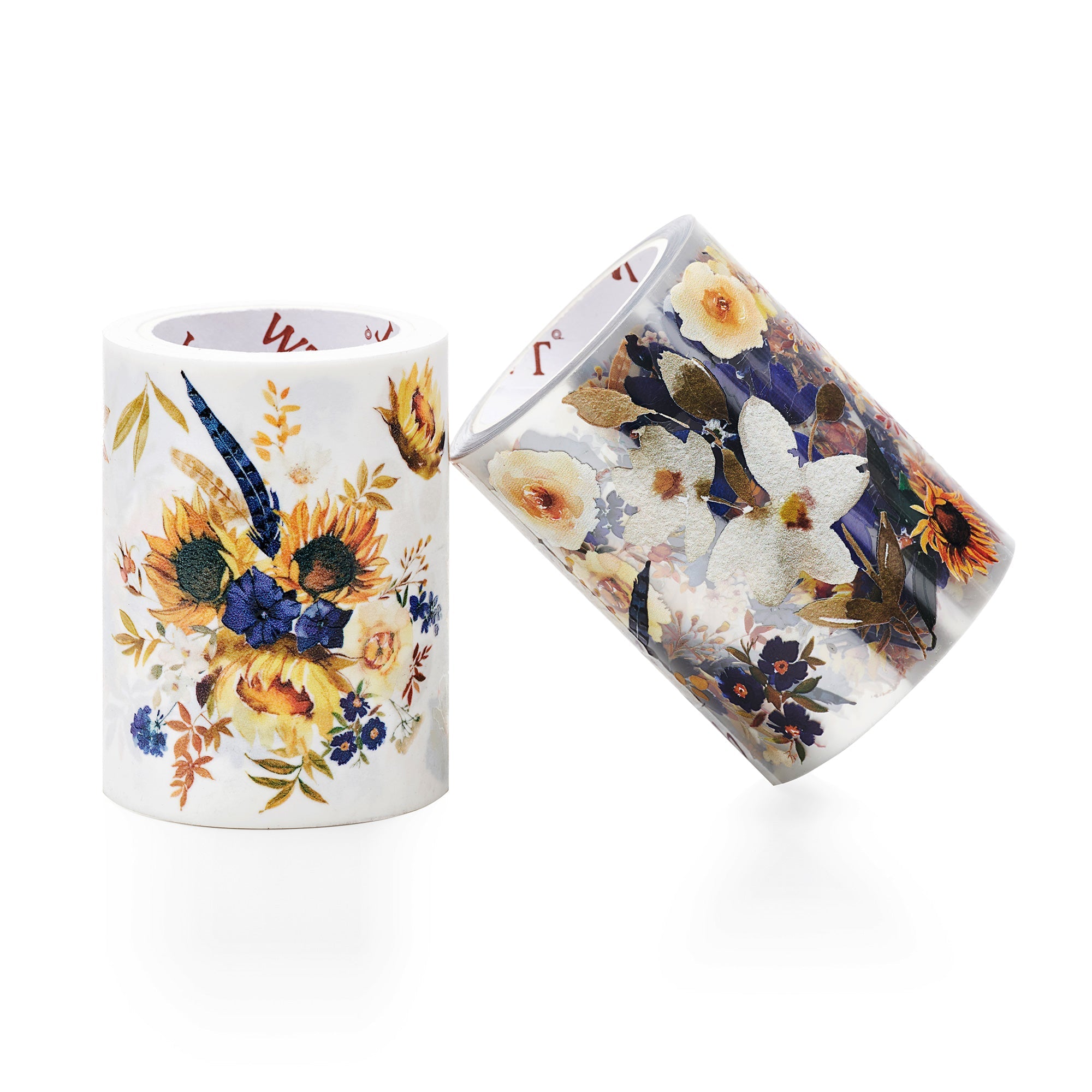 Sunflower & Navy Wide Washi / PET Tape by The Washi Tape Shop