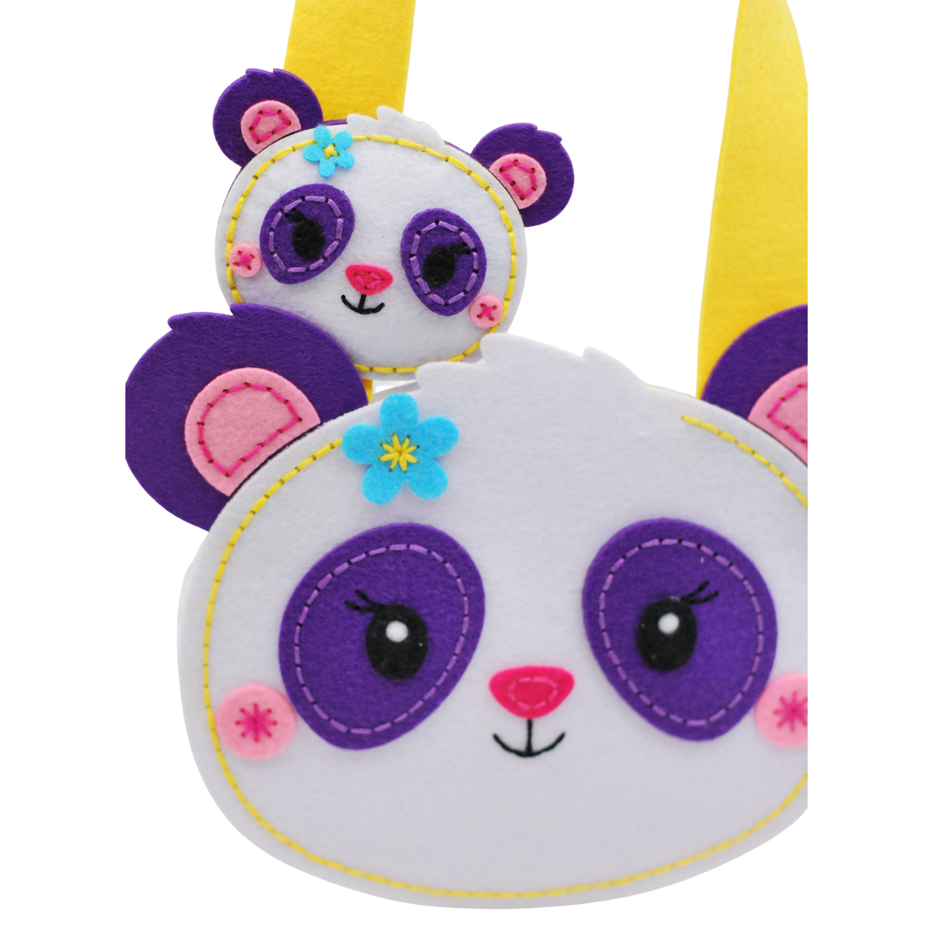 Apli Krapli - Apli Krapli Sewing Patterns Bag & Keychain Panda Printable Templates Materials Not Included Ages 10+