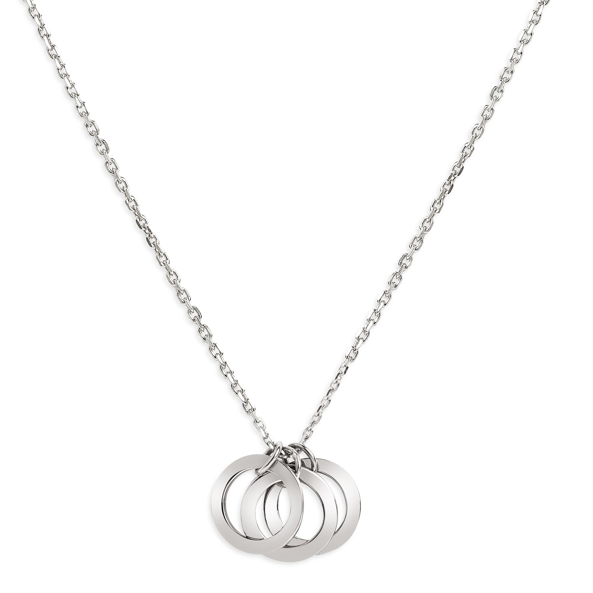 Mysha Personalized Triple Ring Of Love Pendant