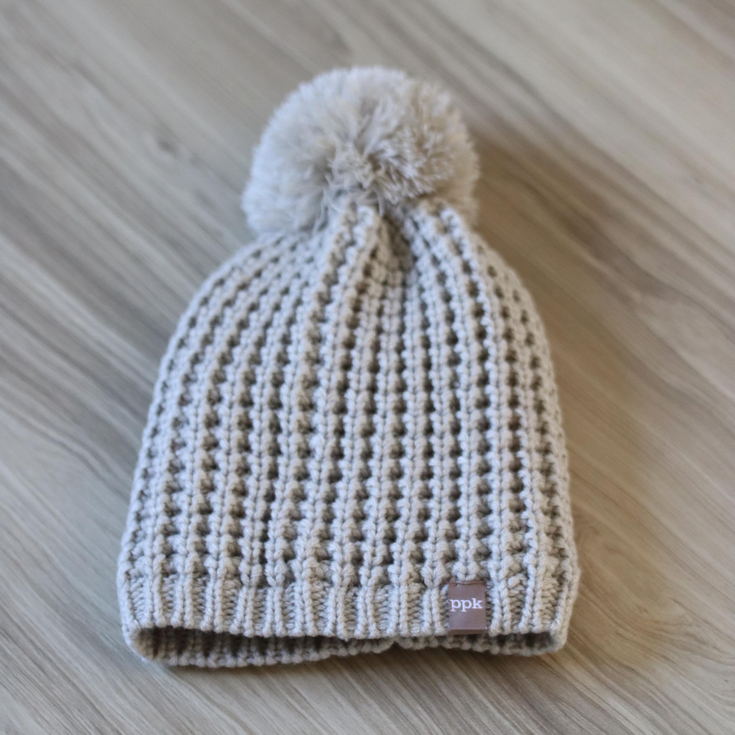 Girls Textured Knit Slouchy Beanie Hat - Warm Fleece Lined (kids Age 5-12 Yr)