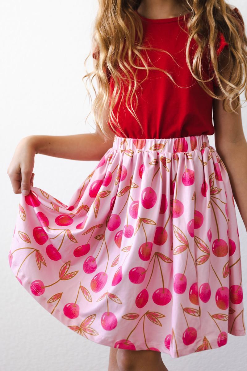 Sale Cherry Cute Twirl Skirt