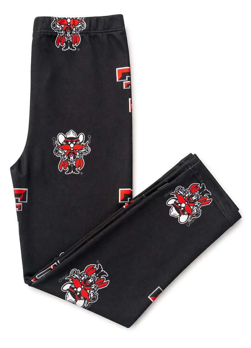 Texas Tech Black Raider Red Leggings