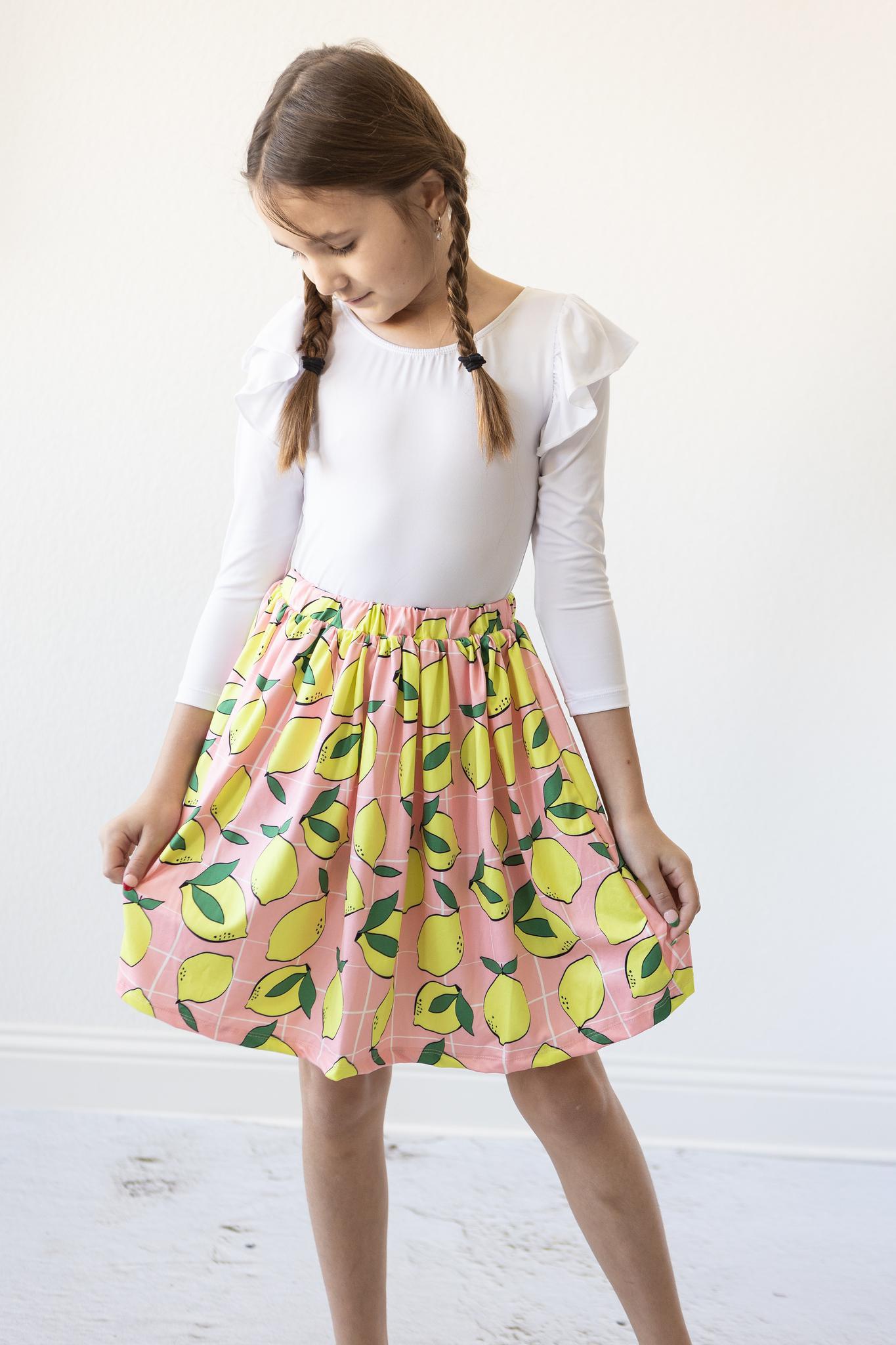 Sale When Life Gives You Lemons Twirl Skirt