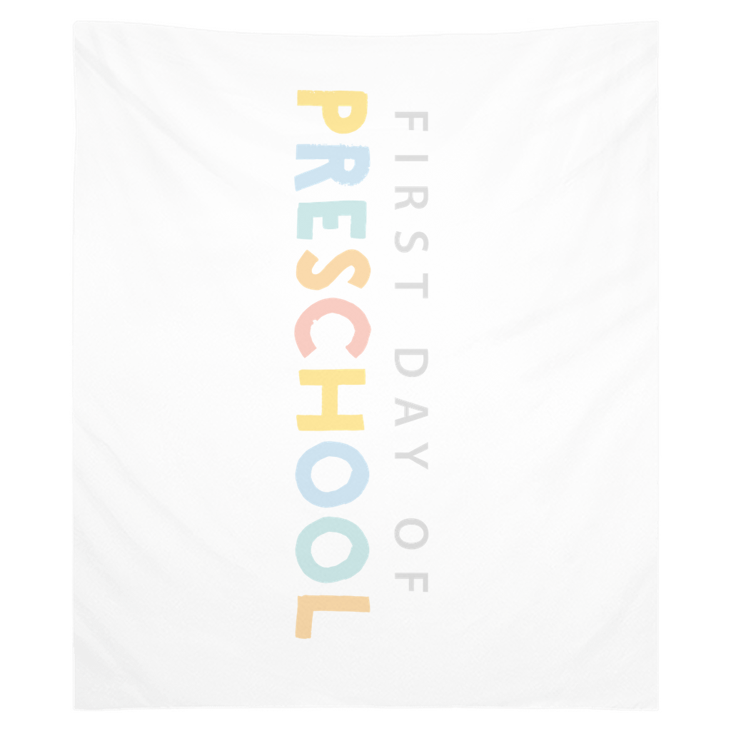 First Day Of Preschool Tapestry, First Day Of School Banner