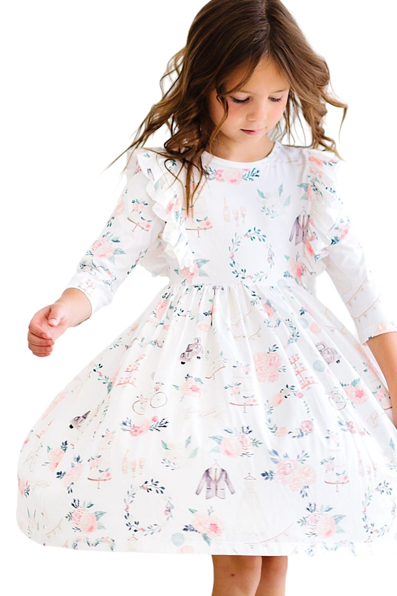 Flower Girl Ruffle Twirl Dress