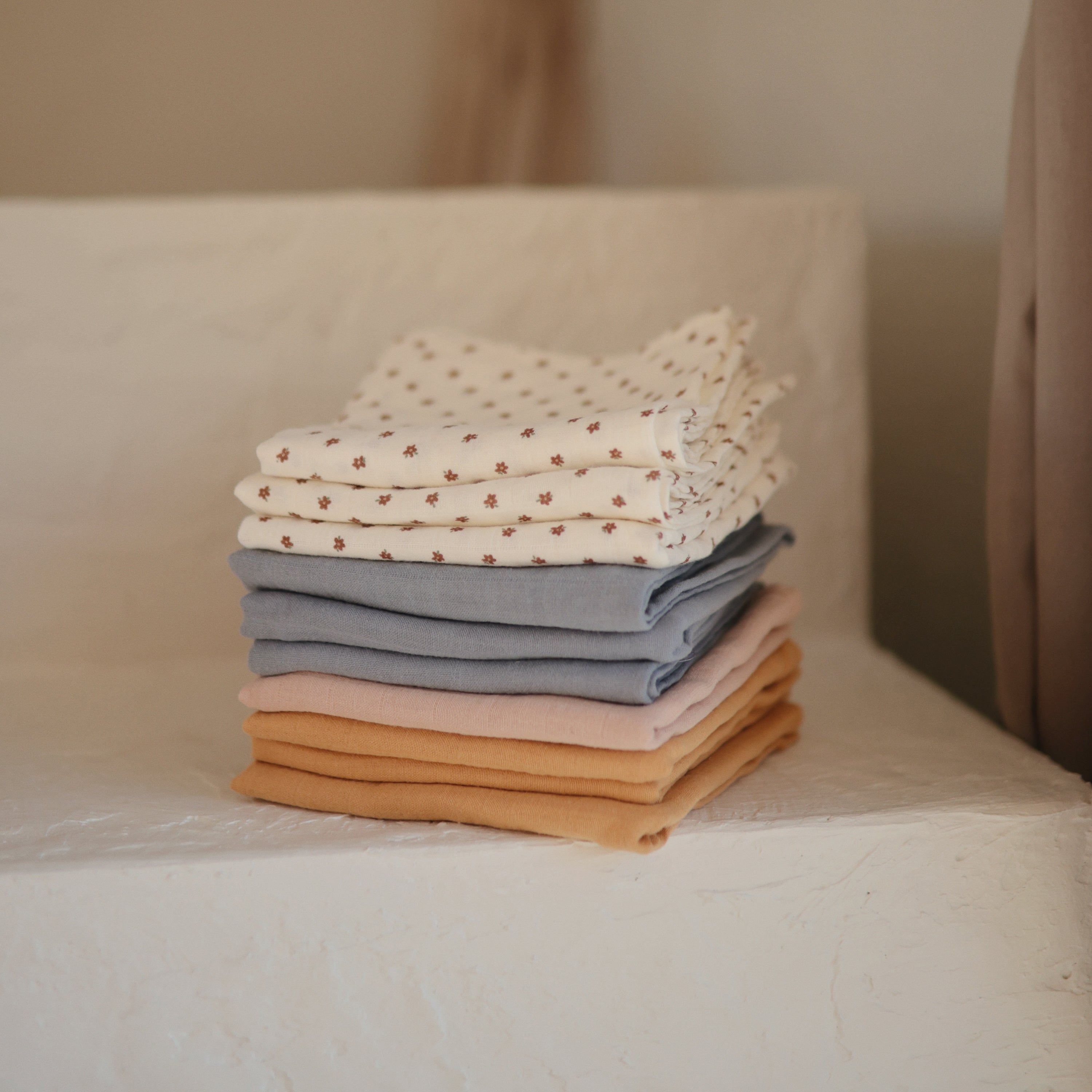 Organic Cotton Muslin Cloths 3-pack