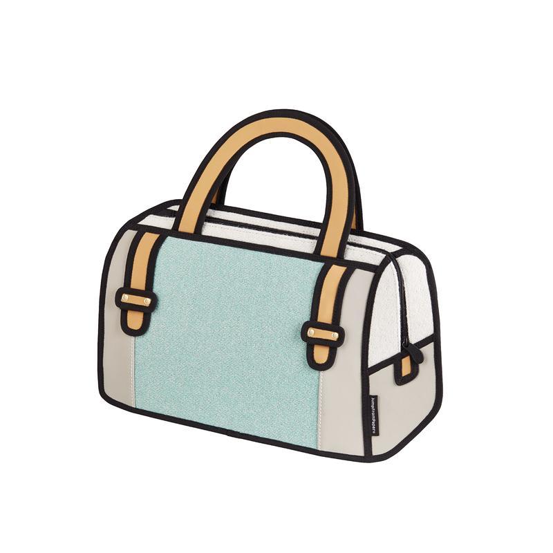 2d Handbag Woolen Turquoise