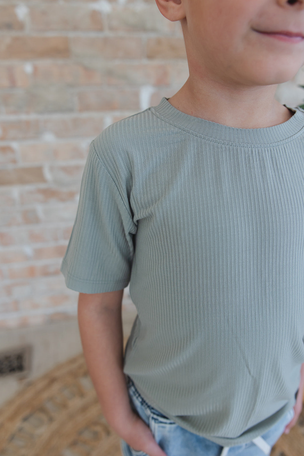 Sage (ribbed) - Everyday Tee