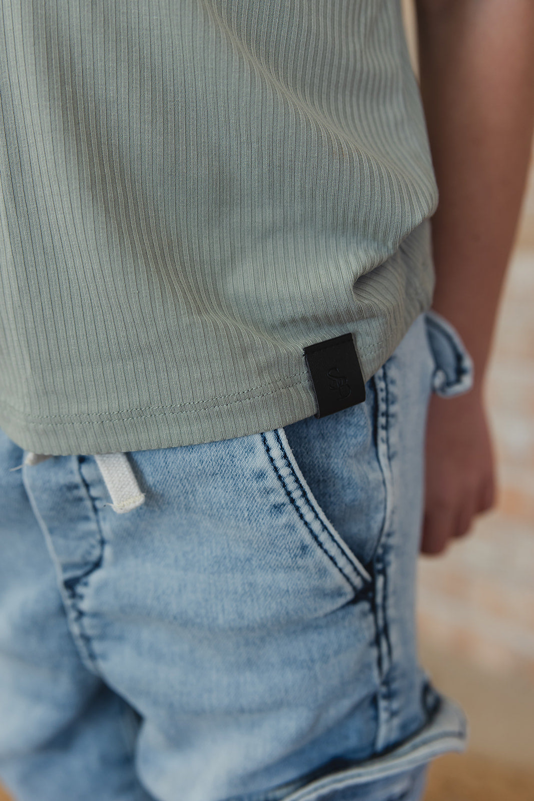 Sage (ribbed) - Everyday Tee