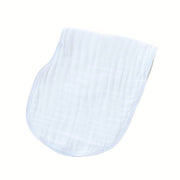 2-in-1 Burp Cloth Bibs- Solid White