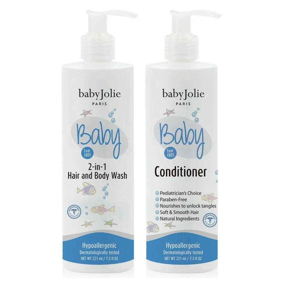 2-in-1 Hair And Body Wash + Conditioner | Baby Bath Set