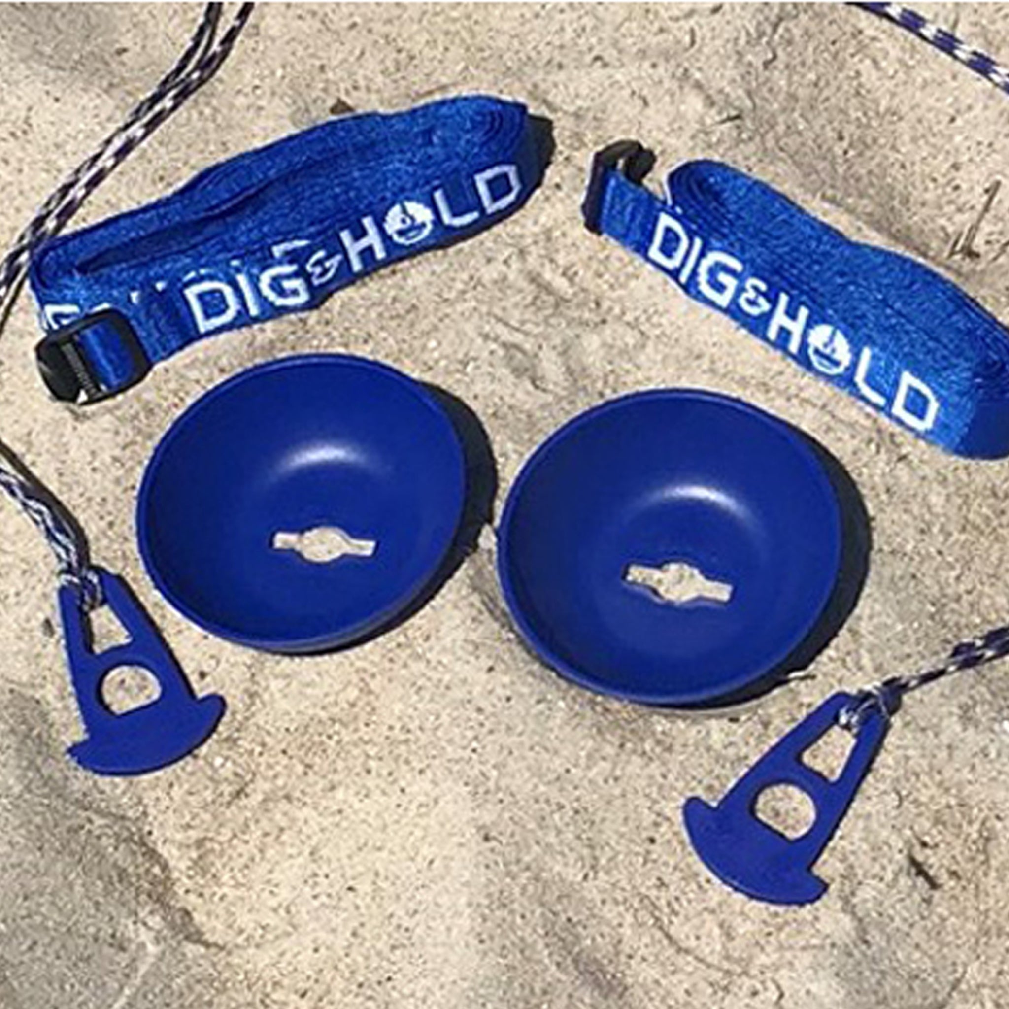 2 Pack Of Dig And Hold Anchoring System For Sand And Snow - New Product!