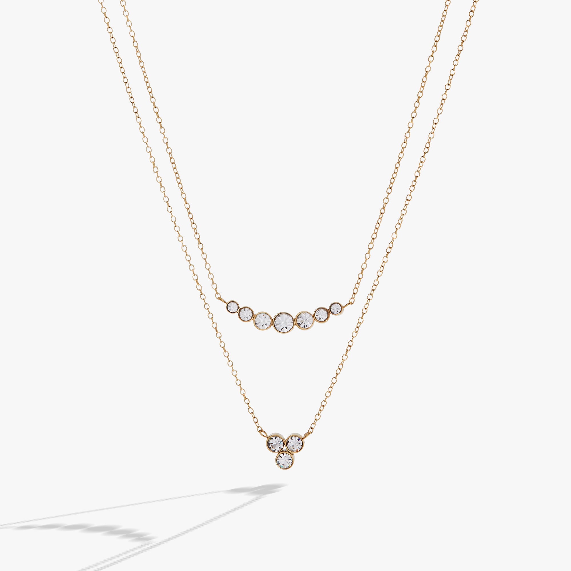 Double-layer Crystal Necklace