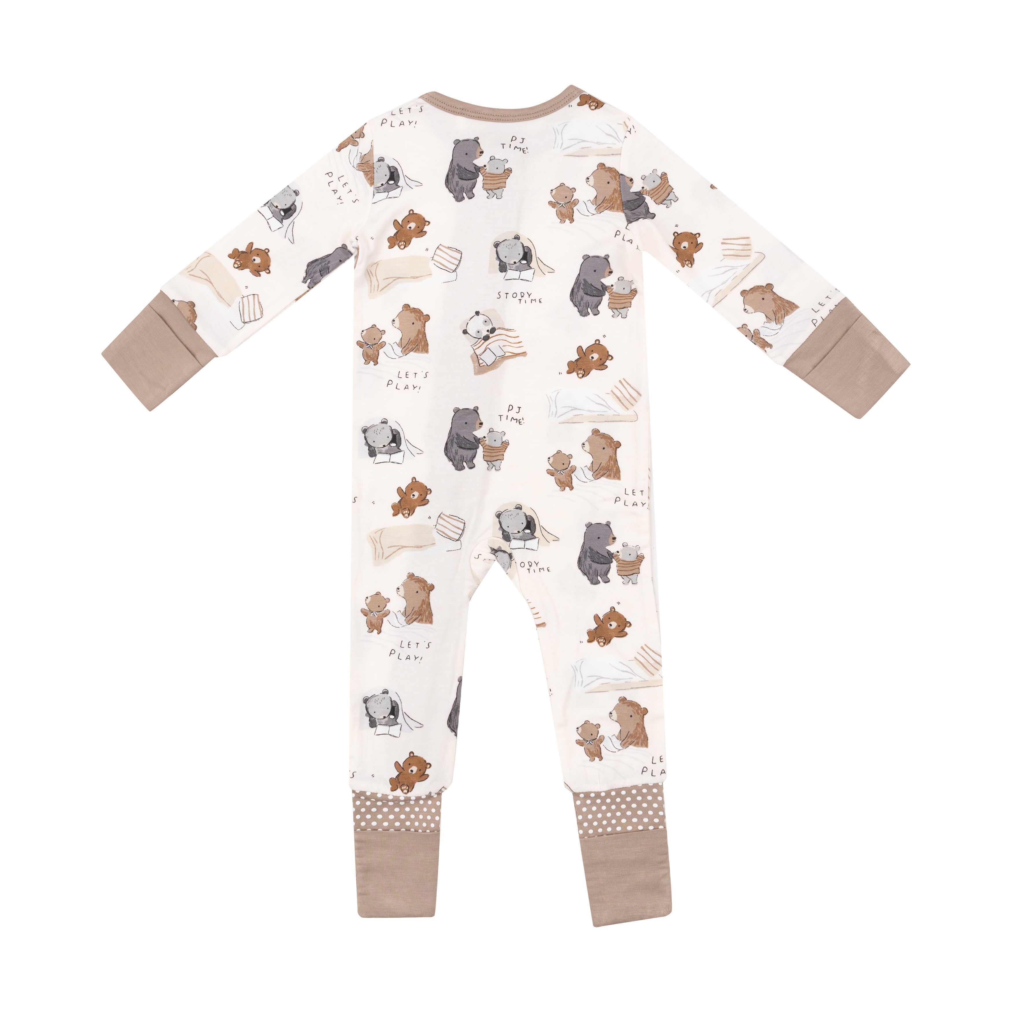 2 Way Zipper Romper - Sleepytime Bears