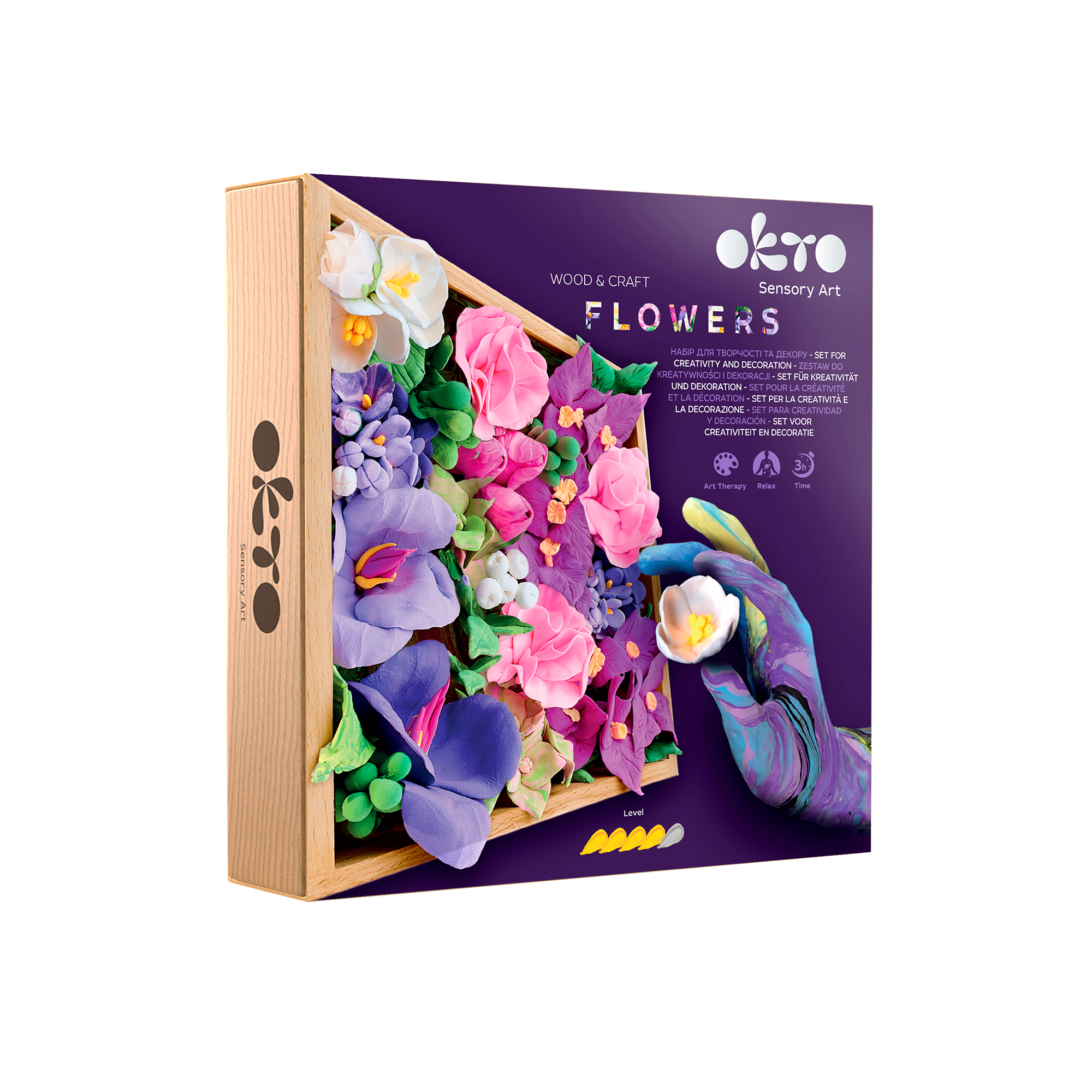 Okto Sensory Art 3d Woodcraft “inspiration” – Flowers Craft Kit