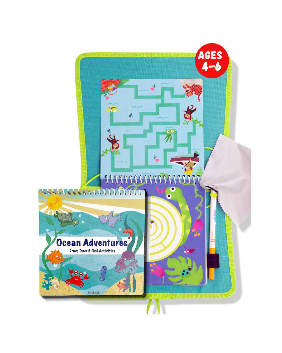 Totebook Kids Dry Erase Activity Kit - Set Of 2 Books