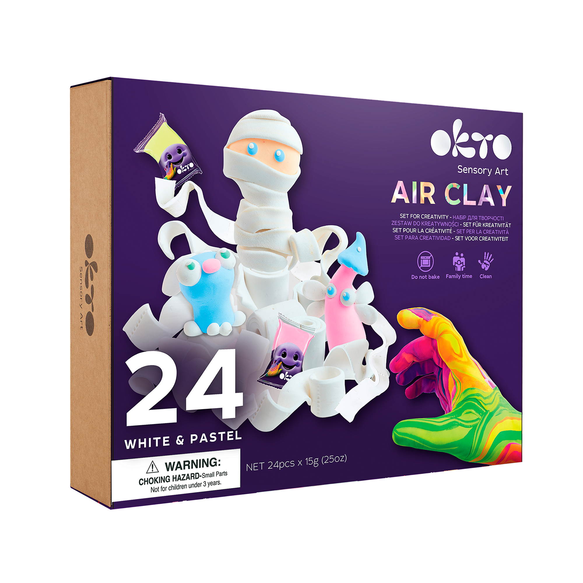 Okto Air Clay Set – 24 Colors “pastel”