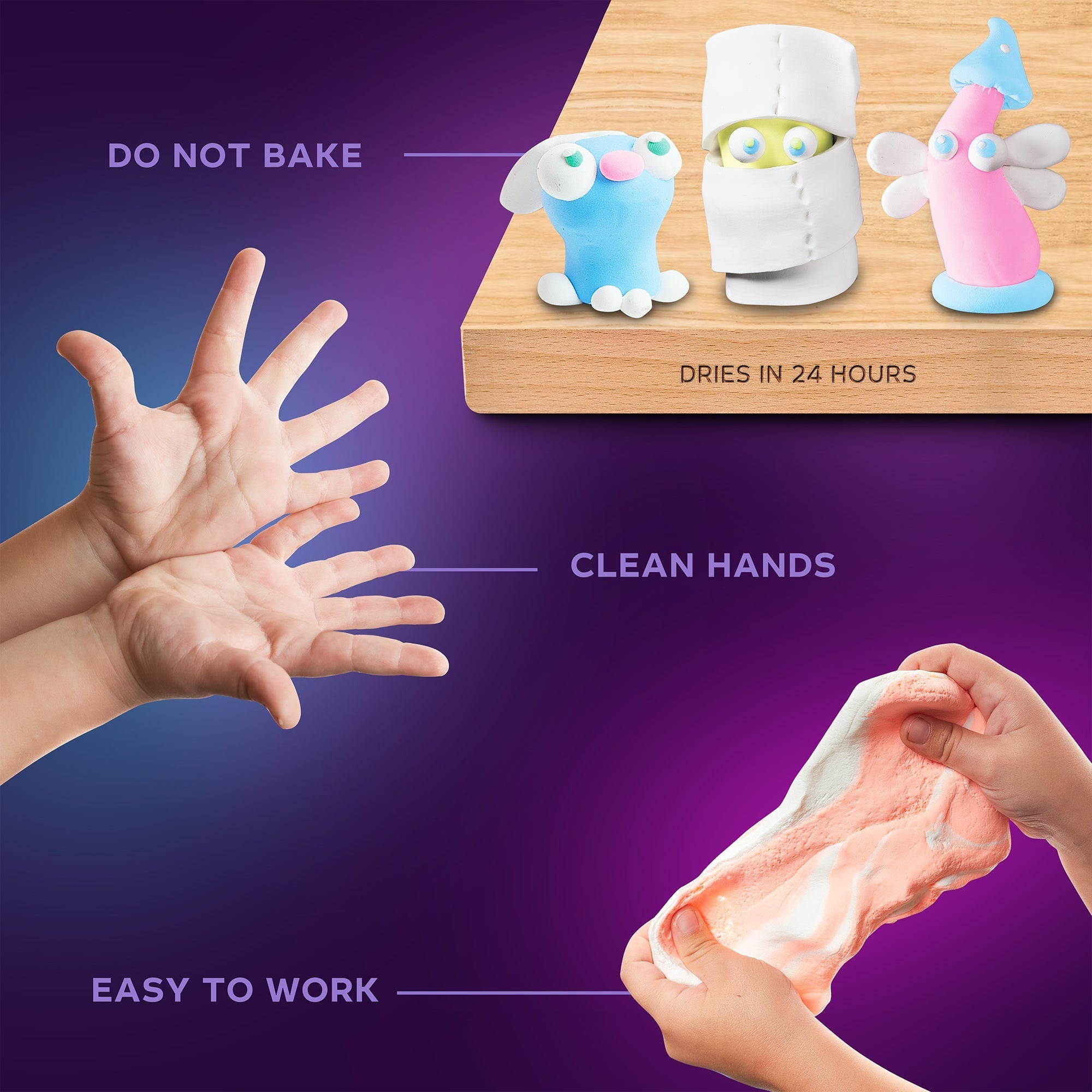 Okto Air Clay Set – 24 Colors “pastel”