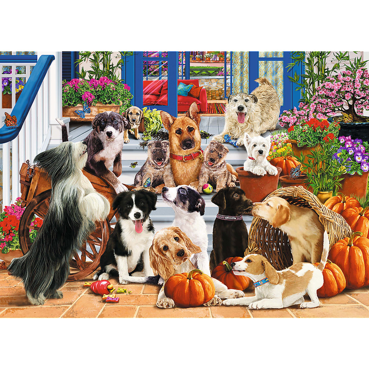 Wood Craft 1000 Piece Wooden Puzzle - Doggy Friendship