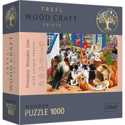 Wood Craft 1000 Piece Wooden Puzzle - Doggy Friendship