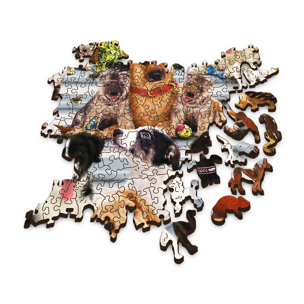 Wood Craft 1000 Piece Wooden Puzzle - Doggy Friendship