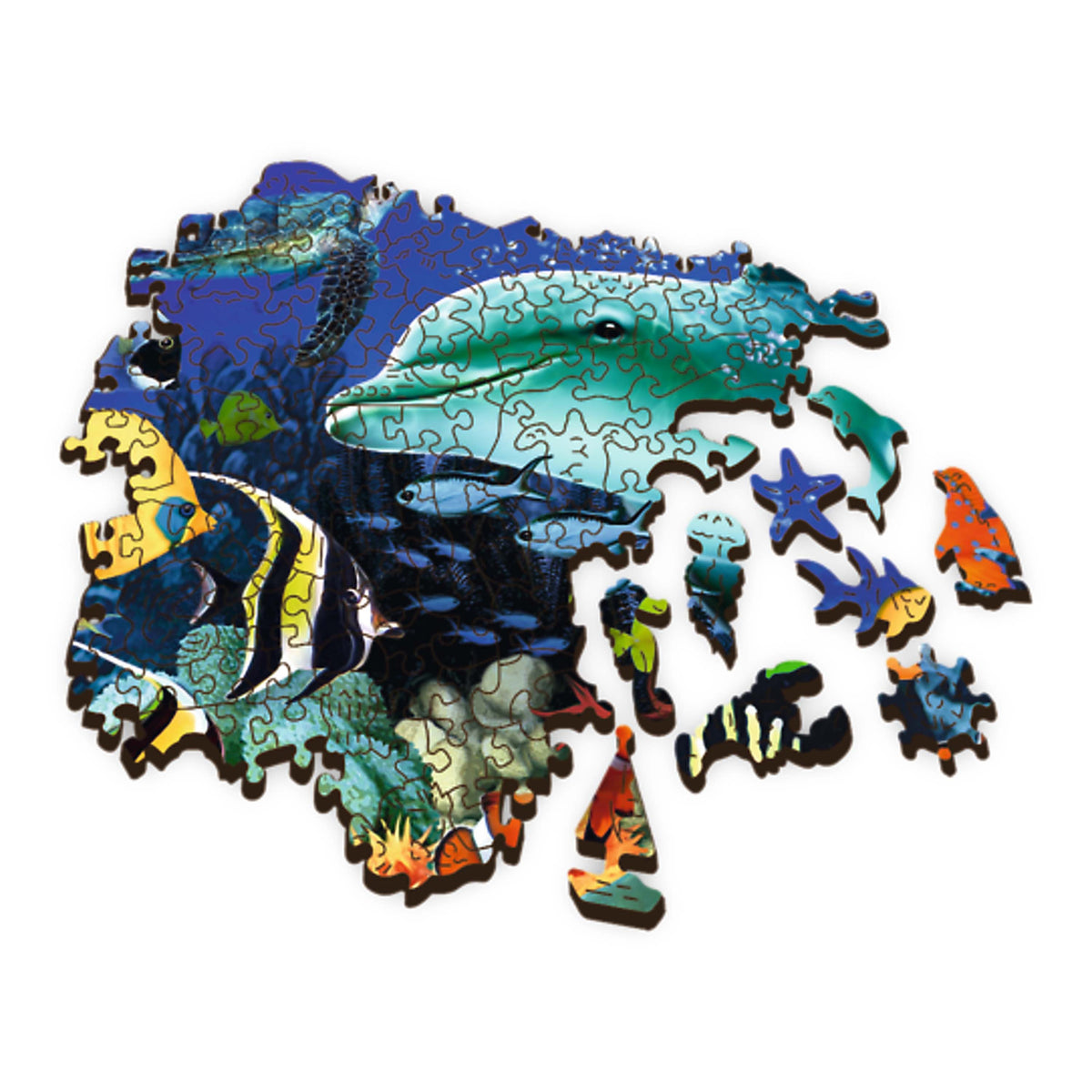 Wood Craft 501 Piece Wooden Puzzle - Sea Life