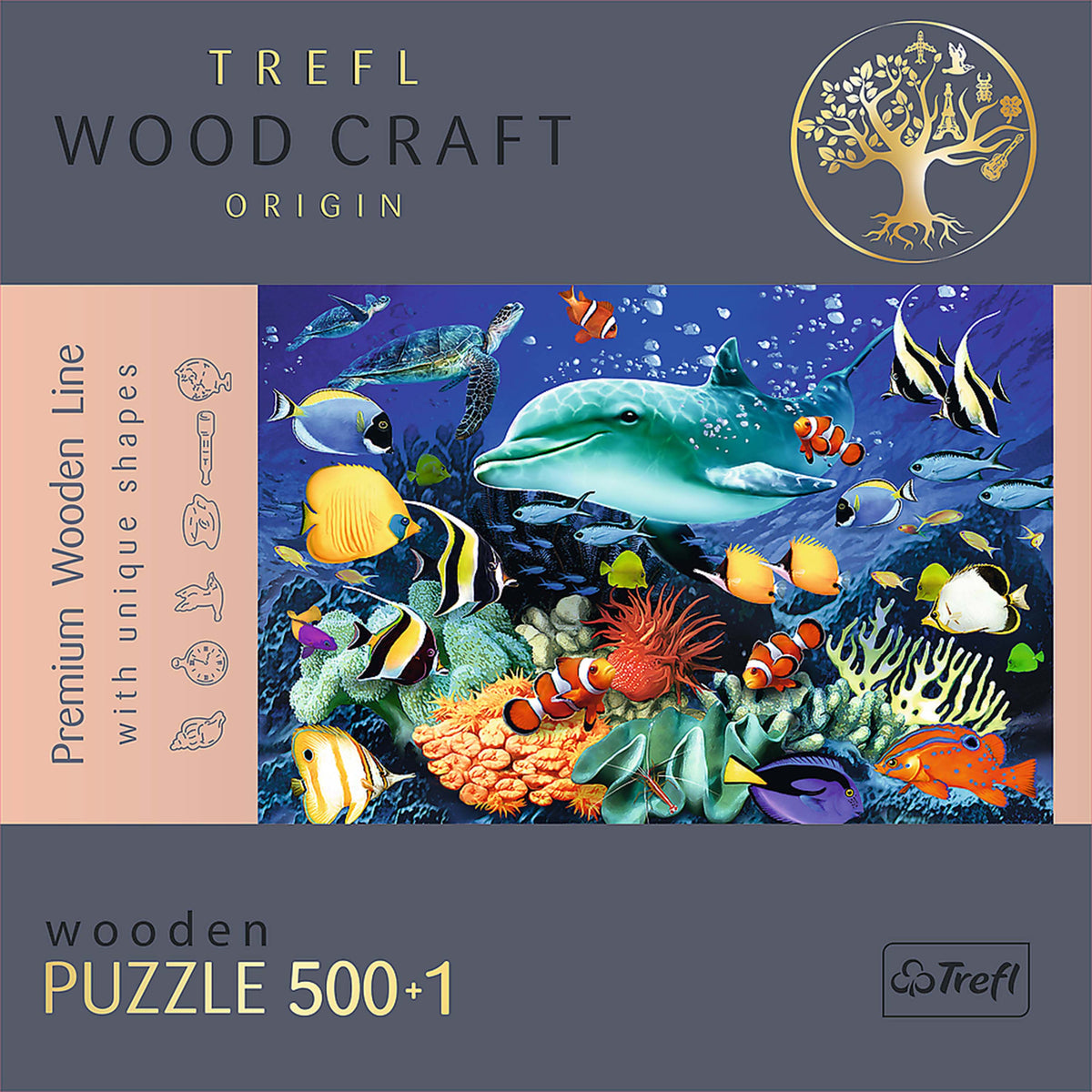 Wood Craft 501 Piece Wooden Puzzle - Sea Life