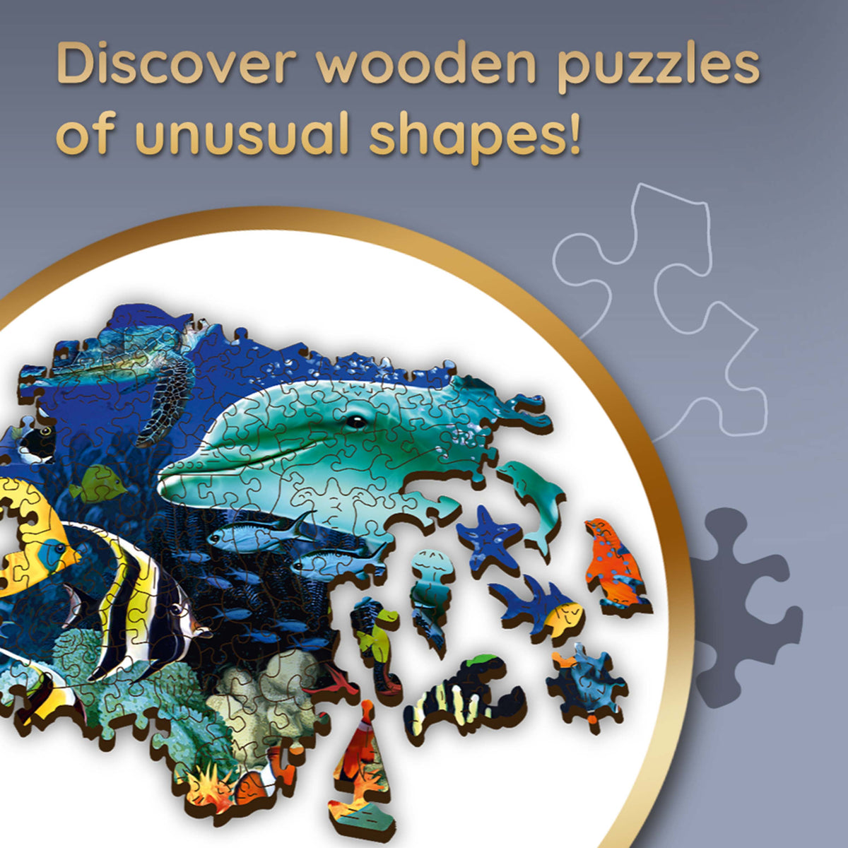 Wood Craft 501 Piece Wooden Puzzle - Sea Life