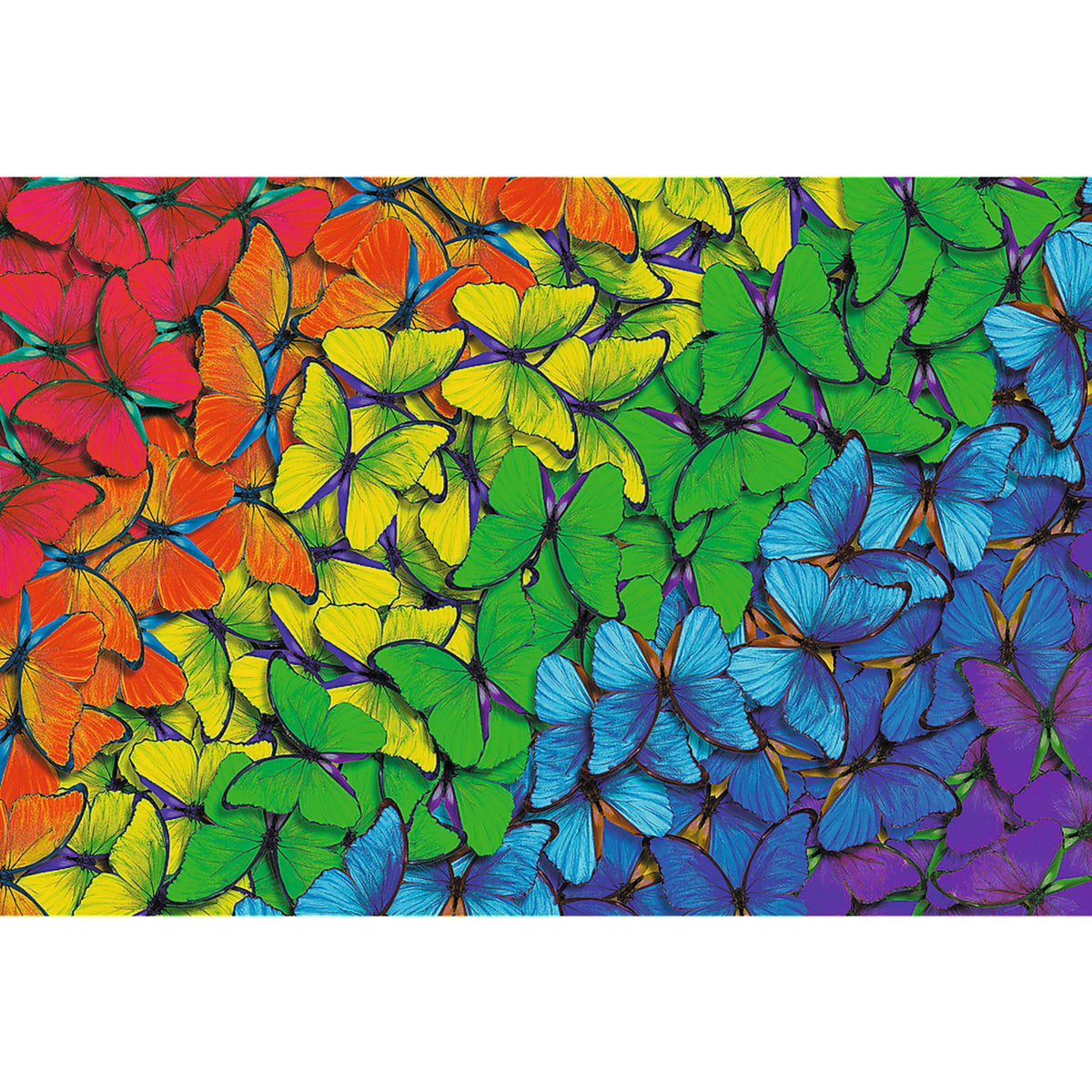Wood Craft 501 Piece Wooden Puzzle - Rainbow Butterflies