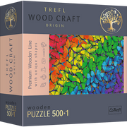 Wood Craft 501 Piece Wooden Puzzle - Rainbow Butterflies